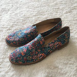 Sperry Top Slider Floral Loafers 9.5 NWOT